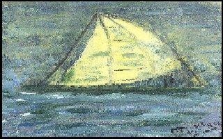 Pittura intitolato "navire" da Maevy, Opera d'arte originale