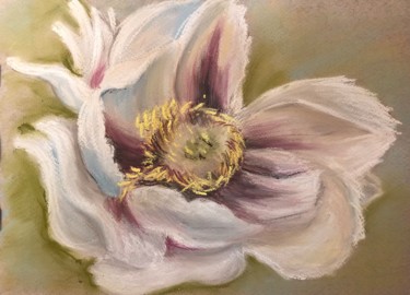 Рисунок под названием "Flower" - Maria Ermilova, Подлинное произведение искусства, Пастель