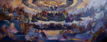 Pintura titulada "le-paradis.d'après…" por Gilbert Foing, Obra de arte original, Oleo