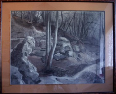 Painting titled "St Sauveur" by Gilbert Foing, Original Artwork