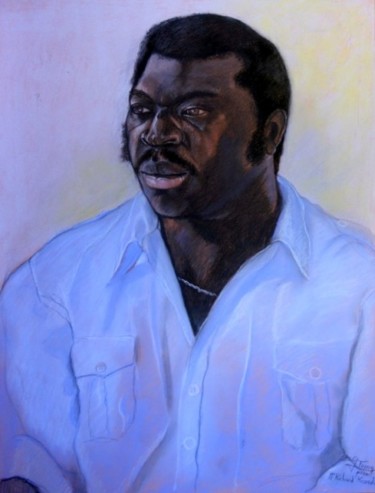 Drawing titled "portrait d'homme" by Gilbert Foing, Original Artwork