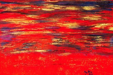 Malerei mit dem Titel "After sunset 1" von Mag Blue, Original-Kunstwerk, Acryl