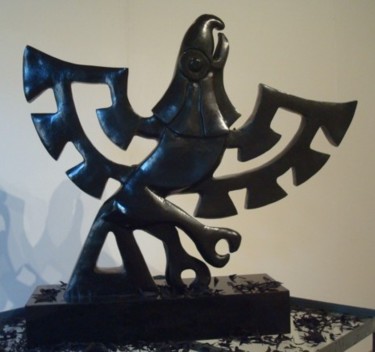 Escultura titulada "Serie Danza de Nahu…" por Maga, Obra de arte original