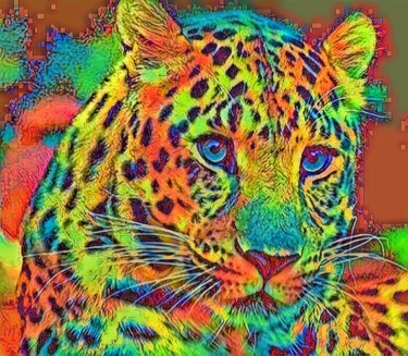 Digital Arts titled "Leopard" by Balaya, Original Artwork, Other