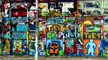 Digital Arts titled "graffitis-gare-rout…" by Balaya, Original Artwork