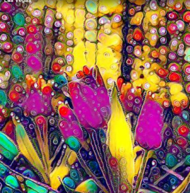 Digitale Kunst mit dem Titel "tulipes-sauvages-50…" von Balaya, Original-Kunstwerk