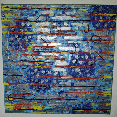 Painting titled "Bijoux des mers" by Magali Chemla, Original Artwork, Acrylic Mounted on Wood Stretcher frame
