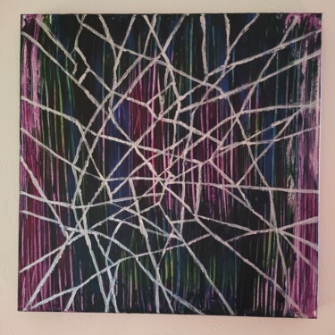 Painting titled "Brisée" by Magali Chemla, Original Artwork, Acrylic Mounted on Wood Stretcher frame