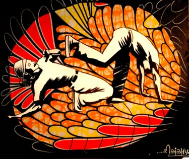 Pintura titulada "Energia!" por Magali Laure Tissier, Obra de arte original, Acrílico Montado en Bastidor de camilla de made…
