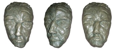 Sculpture intitulée "L. Freud" par Magali Lechevallier, Œuvre d'art originale