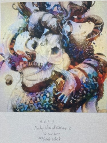 Incisioni, stampe intitolato "Ai Ai Ai" da Marcelle Delacité, Opera d'arte originale, Pittura digitale