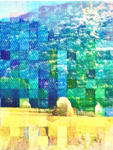 Arts numériques intitulée "Blesle des champs" par Marcelle Delacité, Œuvre d'art originale, Peinture numérique