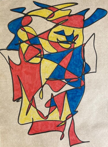 Drawing titled "HandMade 020923" by Marcelle Delacité, Original Artwork, Marker