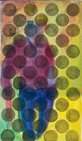 Malerei mit dem Titel "When Damien H lost…" von Marcelle Delacité, Original-Kunstwerk, Pastell