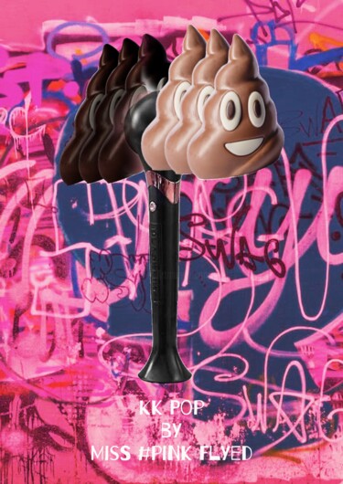 Arte digital titulada "KK pop" por Marcelle Delacité, Obra de arte original, Collages