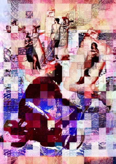 Incisioni, stampe intitolato "Le retour de Gerard…" da Marcelle Delacité, Opera d'arte originale, Pittura digitale