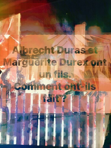 Digitale Kunst mit dem Titel "Devinette" von Marcelle Delacité, Original-Kunstwerk, Digitale Collage