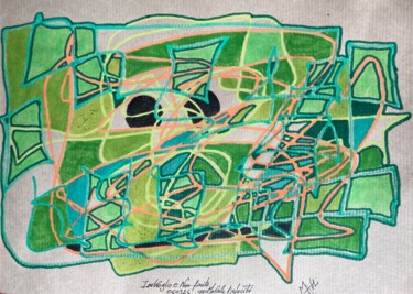 Desenho intitulada "Imbroglio e Non fin…" por Marcelle Delacité, Obras de arte originais, Marcador