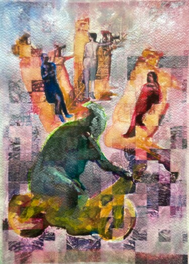 Pintura titulada "G.B.J Ze return" por Marcelle Delacité, Obra de arte original, Acuarela