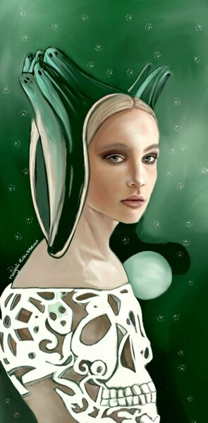 Digital Arts titled "Fantômes" by Magali Rousseau, Original Artwork, Digital Painting