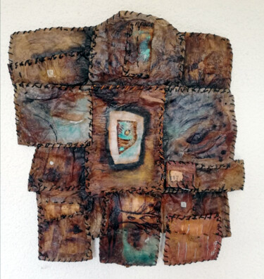 纺织艺术 标题为“Doux songes” 由Magali Trivino, 原创艺术品, 拼凑物