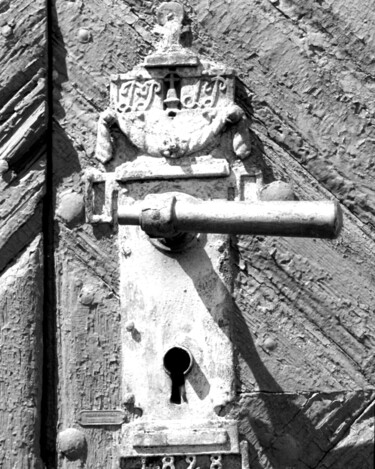 Photography titled "old lock on old door" by Magda Durda, Original Artwork, Non Manipulated Photography