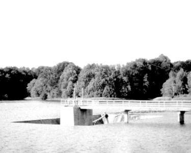 Fotografia zatytułowany „disappearing water” autorstwa Magda Durda, Oryginalna praca, Fotografia nie manipulowana