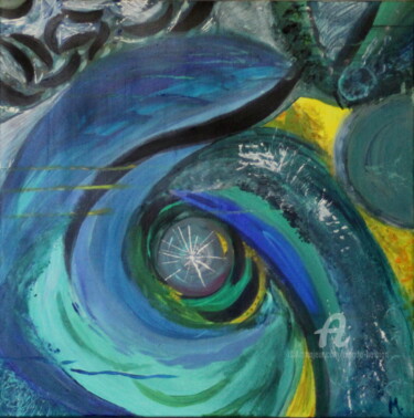 Картина под названием "Sweet energy" - Magda Hoibian, Подлинное произведение искусства, Акрил Установлен на Деревянная рама…