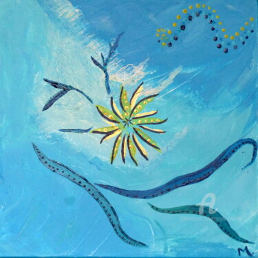 Painting titled "Espiritu do brazil" by Magda Hoibian, Original Artwork, Acrylic