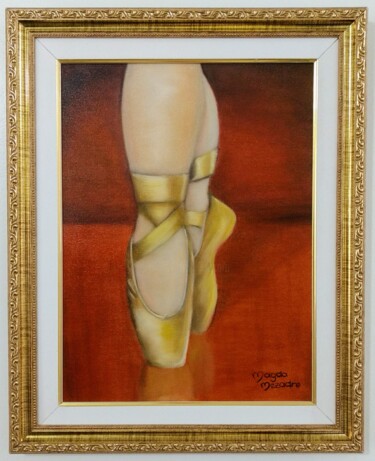 Painting titled "Bailarina" by Magda Mezadre, Original Artwork, Oil