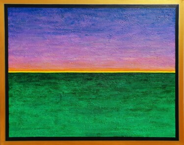 Painting titled "Color Horizon" by Magda Żak, Original Artwork, Acrylic