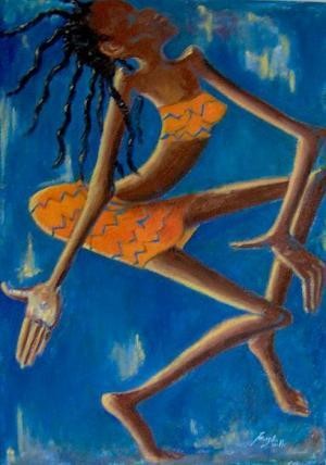 Pittura intitolato "Danza" da Magda Carella, Opera d'arte originale, Olio