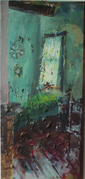 Malarstwo zatytułowany „green chamber” autorstwa Magdalena Gintowt-Juchniewicz, Oryginalna praca, Akryl