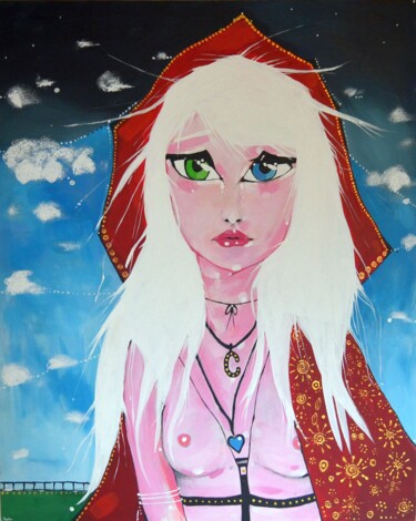 Painting titled "purity-of-heart" by Magdalena Macniallais, Original Artwork, Acrylic