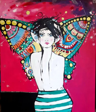 Painting titled "Fairy" by Magdalena Macniallais, Original Artwork, Acrylic