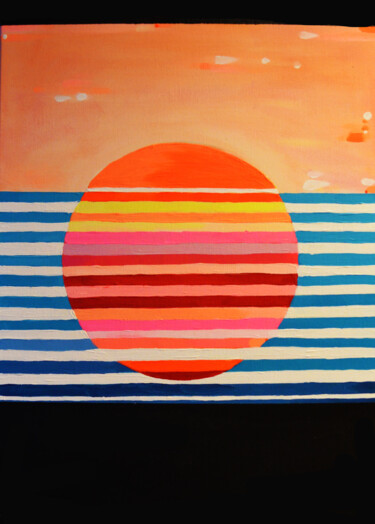 Malarstwo zatytułowany „Sun” autorstwa Magdalena Macniallais, Oryginalna praca, Akryl