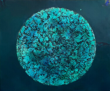 Malarstwo zatytułowany „Luna Azzurro” autorstwa Magdalena Oppelt, Oryginalna praca, Akryl