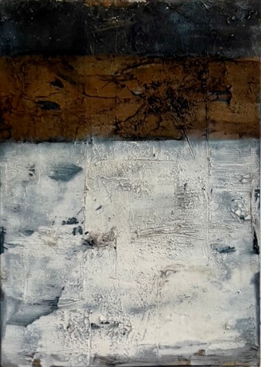 Malerei mit dem Titel "Es ist die Stille" von Magdalena Oppelt, Original-Kunstwerk, Acryl