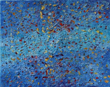 Pintura intitulada "Abstract impasto ar…" por Magdalena Walulik, Obras de arte originais, Óleo