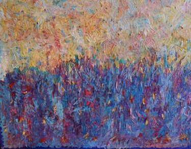 Pintura titulada "Abstract impasto te…" por Magdalena Walulik, Obra de arte original, Oleo