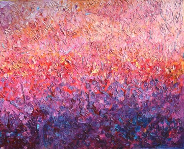 Painting titled "Textured abstract i…" by Magdalena Walulik, Original Artwork, Oil