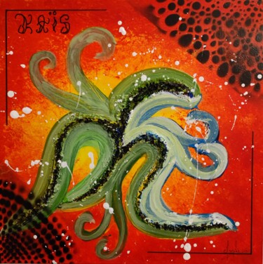 Peinture intitulée "Octopus" par Magdaleon Serge, Œuvre d'art originale, Acrylique