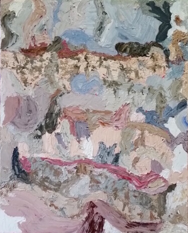 Картина под названием "Scarp Slope 2" - Magee, Подлинное произведение искусства, Акрил Установлен на Деревянная рама для нос…