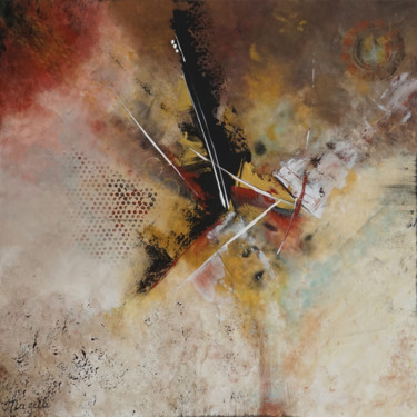 Картина под названием "Mirage" - Magelli, Подлинное произведение искусства, Акрил Установлен на Деревянная рама для носилок
