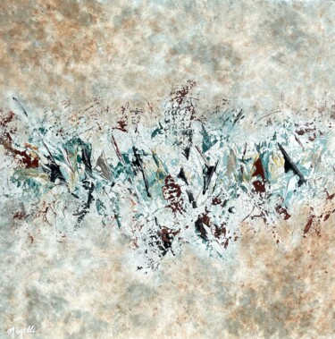 Peinture intitulée "L'envolée de l'écume" par Magelli, Œuvre d'art originale, Acrylique
