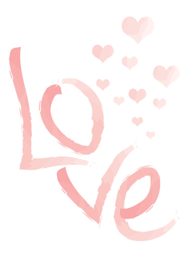 Art contemporain Love Décoration Art Prints 16.5x11.7 in © by MAGFEM