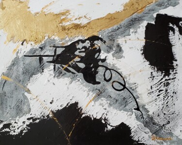 Картина под названием "TRIAD 2 / HIVER FRI…" - Maggie Romanovici, Подлинное произведение искусства, Акрил Установлен на Дере…