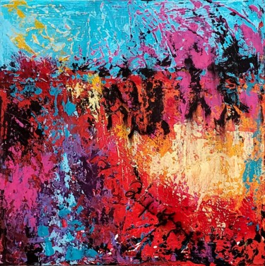 Картина под названием "RONDA" - Maggie Romanovici, Подлинное произведение искусства, Акрил Установлен на Деревянная рама для…