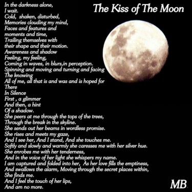 Digital Arts titled "THE KISS OF THE MOON" by Maggie Beresford, Original Artwork, Collages