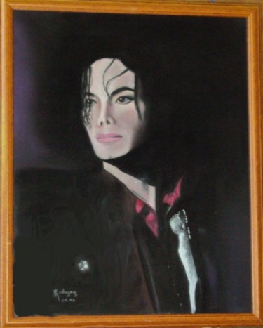 Peinture intitulée "Portrait de Michael…" par Marguerite Rodriguez, Œuvre d'art originale, Huile